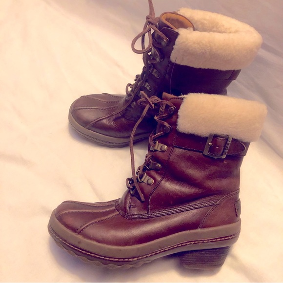 Sperry Gold cup Ava Duck brown leather boots - Picture 3 of 15